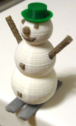 4 colors snowman 3D Print 120166
