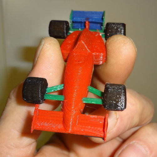 4 colors F1 Miniature 3D Print 120182