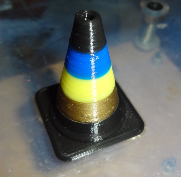 Four color roadblock printed with Flux capacitor 4 way