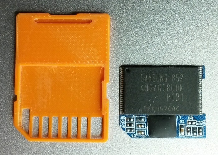 Replacement SD Card Case 3D Print 120307