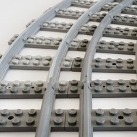 Small Lego Train Track curved large Radius 3D Printing 120321