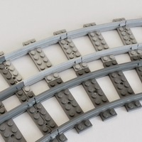 Lego Train Track curved large Radius - Thumbnail 2