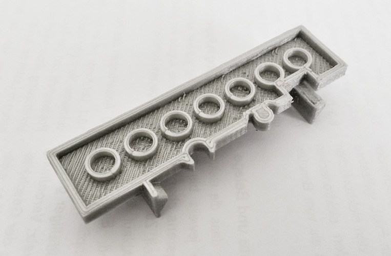 Lego Train Track Adapter 3D Print 120327