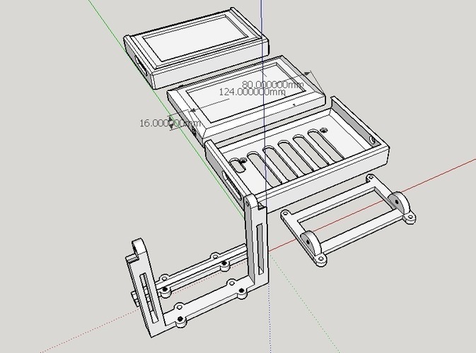 Screen Mount for drone controller 3D Print 120427