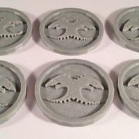 40mm X 4mm Token - Marker of Blood Angels 40K Bits - Thumbnail 3