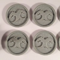 40mm X 4mm Token - Marker of Blood Angels 40K Bits - Thumbnail 4