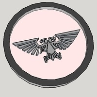 40mm X 4mm Token - Marker of Impieral Army 40K Bits - Thumbnail 2