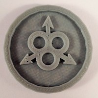 Small 40mm X 4mm Token - Marker of Nurgle Chaos 40K Bits 3D Printing 120436