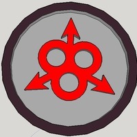 40mm X 4mm Token - Marker of Nurgle Chaos 40K Bits - Thumbnail 2
