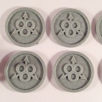 40mm X 4mm Token - Marker of Nurgle Chaos 40K Bits - Thumbnail 4