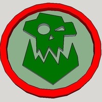 40mm X 4mm Token - Marker of Orc 40K Bits - Thumbnail 2