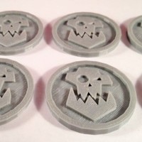 40mm X 4mm Token - Marker of Orc 40K Bits - Thumbnail 3