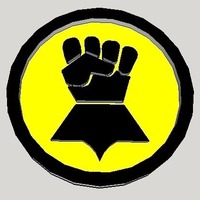 40mm X 4mm Token - Marker of Impieral Fists 40K Bits - Thumbnail 2