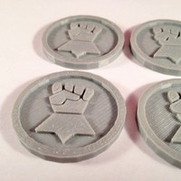 40mm X 4mm Token - Marker of Impieral Fists 40K Bits - Thumbnail 3