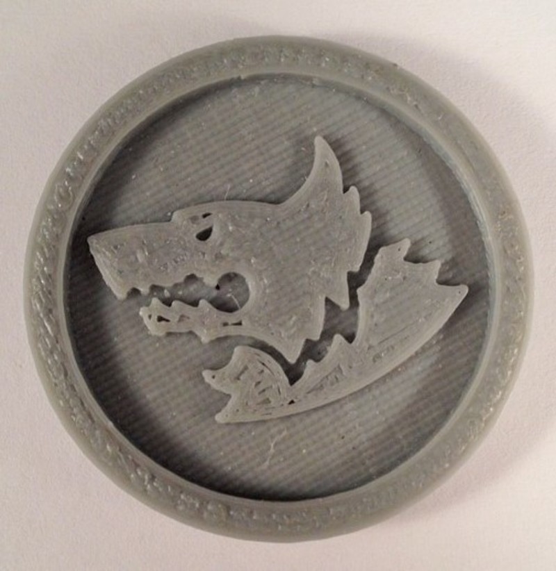 40mm X 4mm Token - Marker of Space Wolves 40K Bits