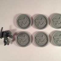 40mm X 4mm Token - Marker of Space Wolves 40K Bits - Thumbnail 2