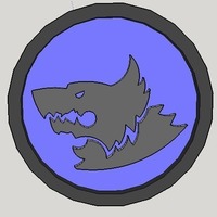 40mm X 4mm Token - Marker of Space Wolves 40K Bits - Thumbnail 3