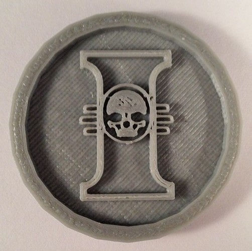 40mm X 4mm Token - Marker of The Inquisition 40K Bits 3D Print 120455