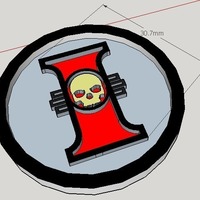 40mm X 4mm Token - Marker of The Inquisition 40K Bits - Thumbnail 3