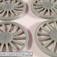 Small wagon wheel 1 3D Printing 120458