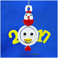 2017 HAPPY CHINESE NEW YEAR-YEAR OF The Rooster Keychain - Thumbnail 2