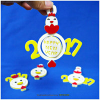 2017 HAPPY CHINESE NEW YEAR-YEAR OF The Rooster Keychain - Thumbnail 4