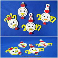 2017 HAPPY CHINESE NEW YEAR-YEAR OF The Rooster Keychain - Thumbnail 7