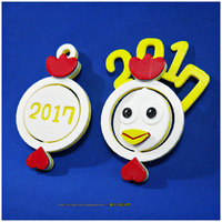 2017 HAPPY CHINESE NEW YEAR-YEAR OF The Rooster Keychain - Thumbnail 8
