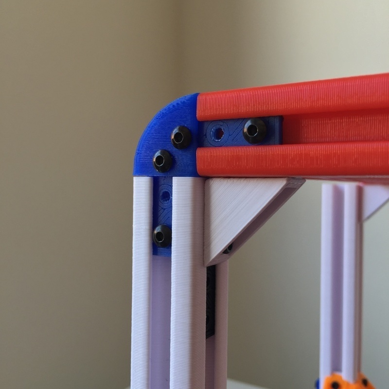 2020 T-Slot 90 Degree Corner Cap and Support