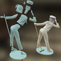 Sailor Girl 3D Printable Figure - Thumbnail 7