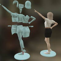 Freshy Girl 3D Printable Figure - Thumbnail 14