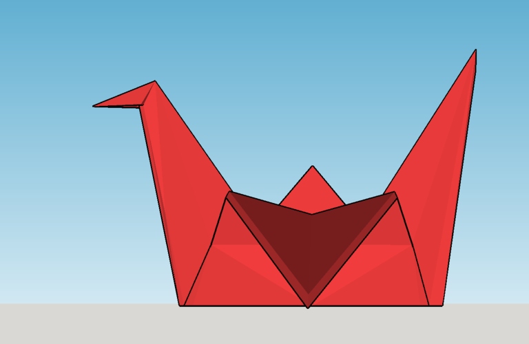 Origami Crane  3D Print 121495