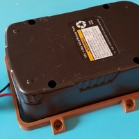 Small Drill Motor Battery Bracket 3D Printing 121501