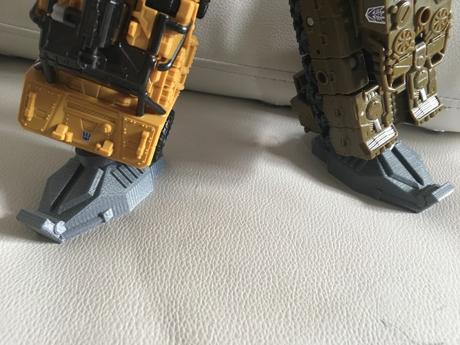 Combiner wars feet- single part  3D Print 121614