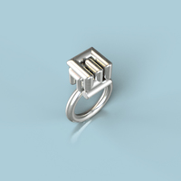 Maze "cube" Ring - Thumbnail 3
