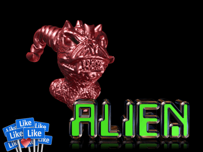 Alien - *FREE DOWNLOAD* 3D Print 121779