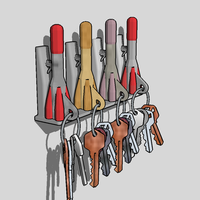 Rocket key holder wall - Thumbnail 1