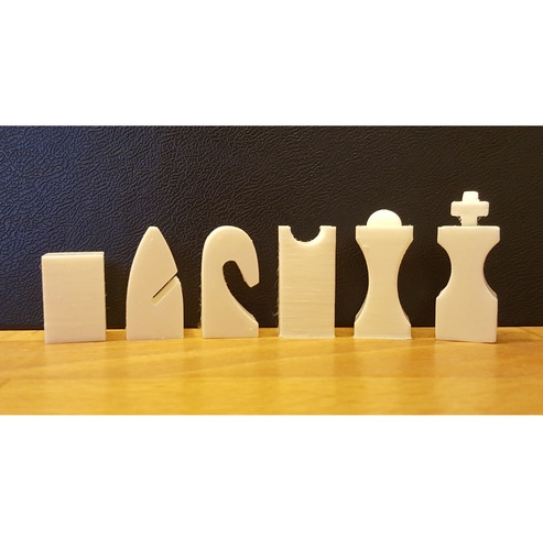 Hollow3 Chess Set 3D Print 121862