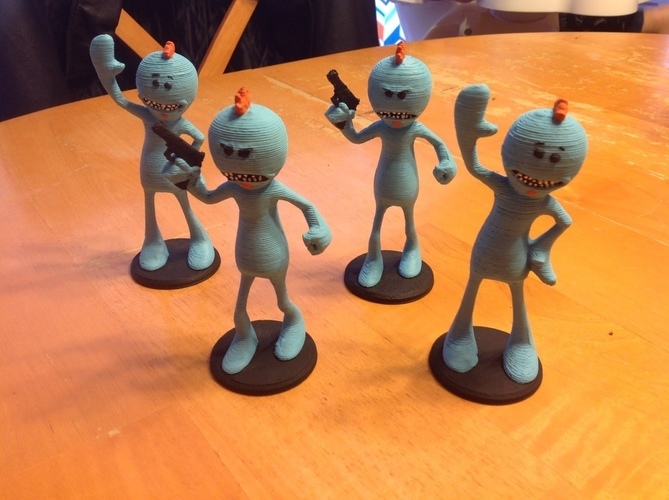 3D Printable Rick and Morty: New born Mr.Meeseeks by 3D Print Guy