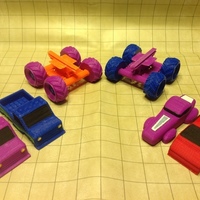 Small  Mini Monster Truck/Car/Smart With Suspension - REMIX 3D Printing 121904