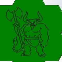 Dice box - D&D/Minotaur/Paladin - Thumbnail 5