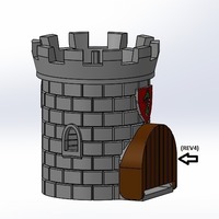 Dice Tower with Secret Chamber for Dice Storage II - Thumbnail 6