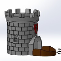 Dice Tower with Secret Chamber for Dice Storage II - Thumbnail 7
