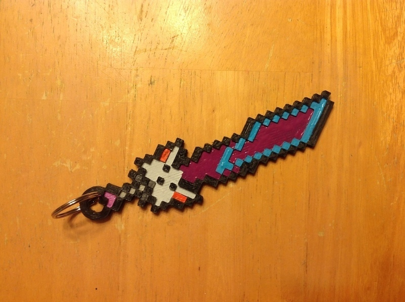 Meowmere Sword - Terraria Keychain/Pendant