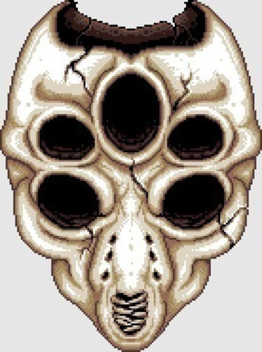 Terraria - Moon Lord Skull Keychain/Pendant 3D Print 122005