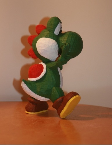 Yoshi Trophy with custom supports 3D Print 122053