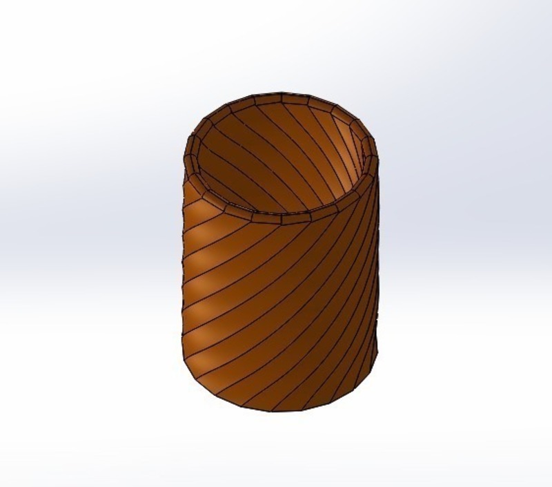 20 Sided Spiral Penholder