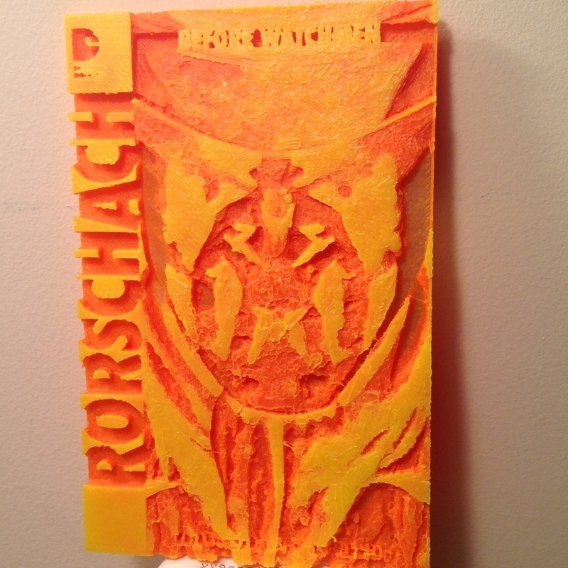 Comic Book Lithophane - Rorschach