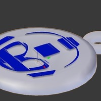 Small Keychain Megaman 3D Printing 122115