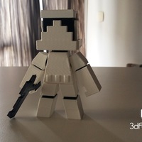 StormTrooper MineCraft Rogue One - 3dFactory Brasil - Thumbnail 1